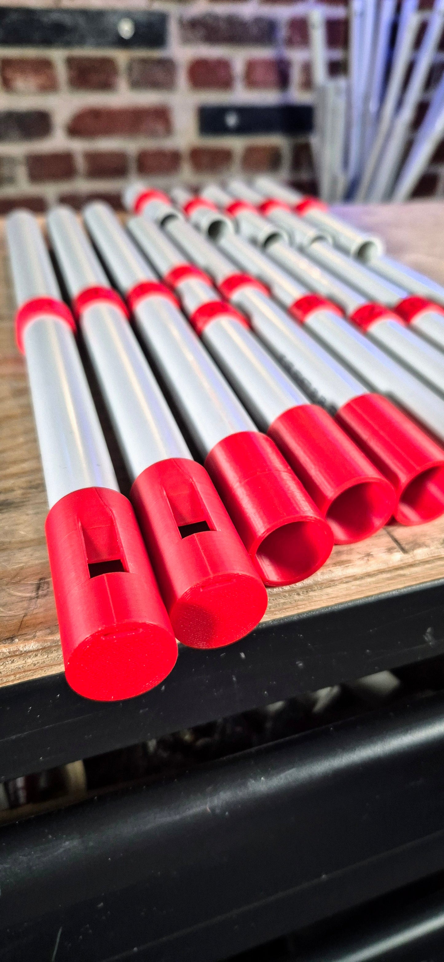 overtone flute BY BRAS chromatic kit, 13 in 1, 2 heads, semitones from G to G