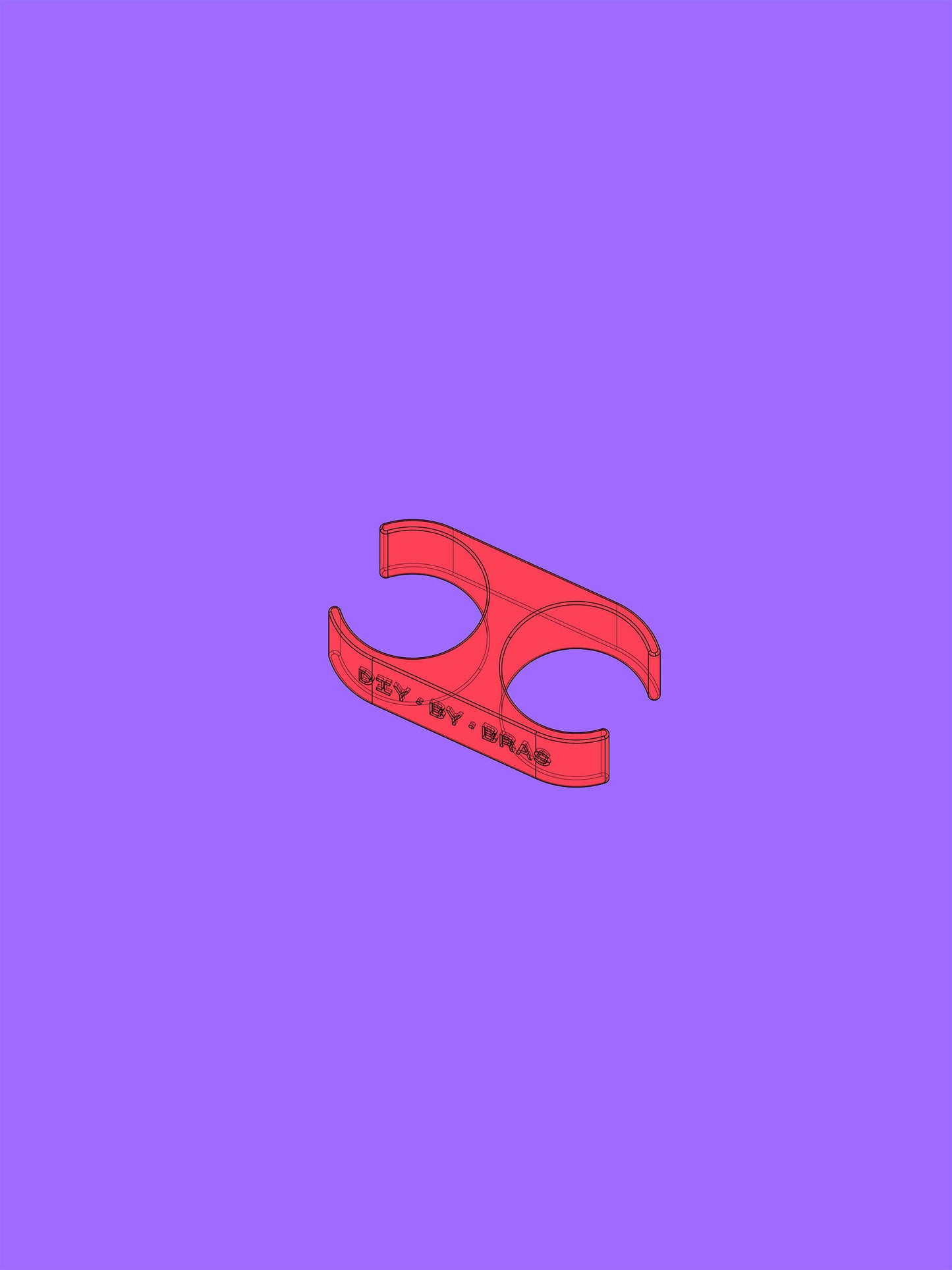 Double Ring 25mm — digital file for 3D Printing (STL) — DIY BY BRAS