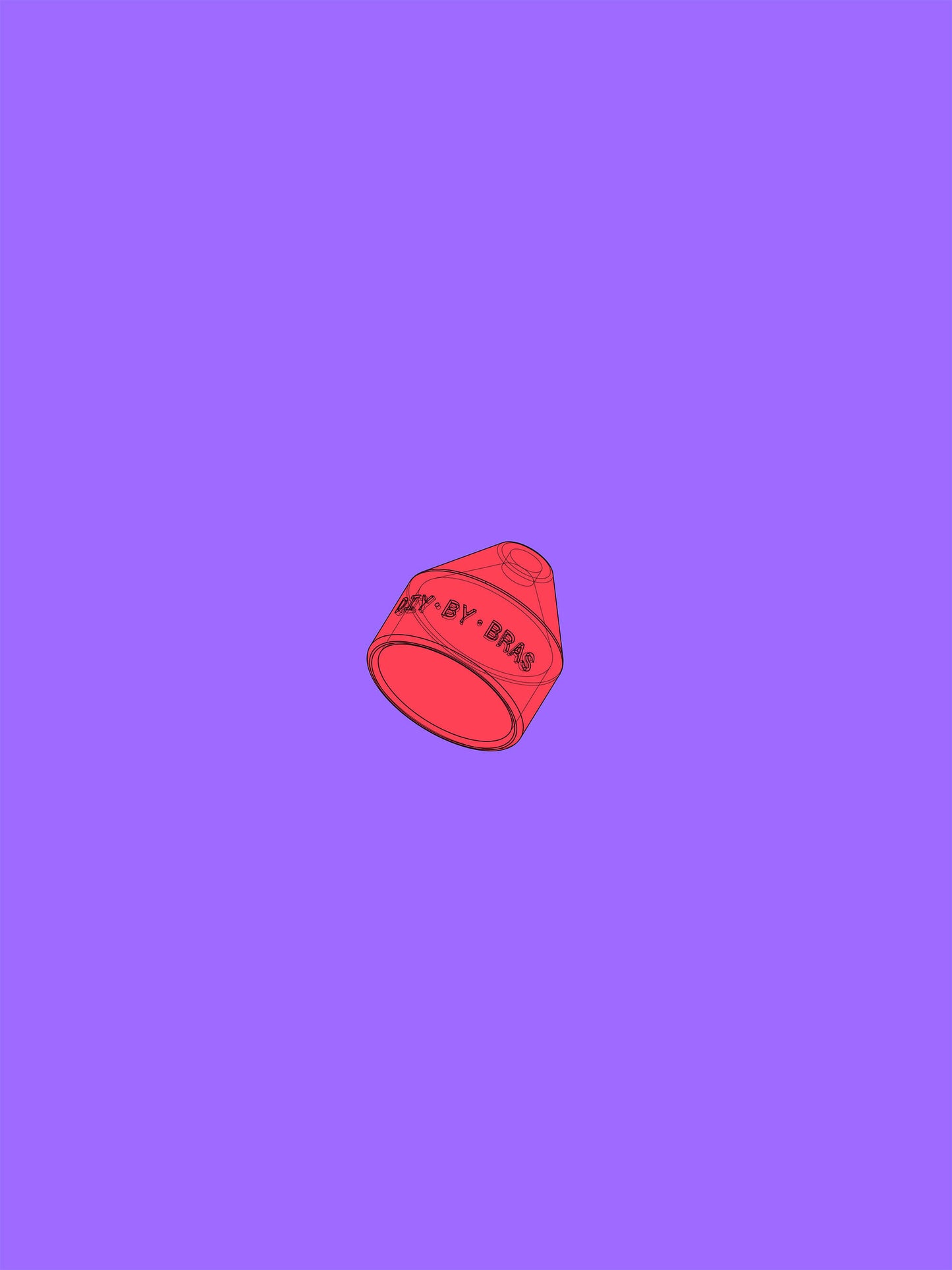 Simple Mouthpiece 25mm — digital file for 3D Printing (STL) — DIY BY BRAS
