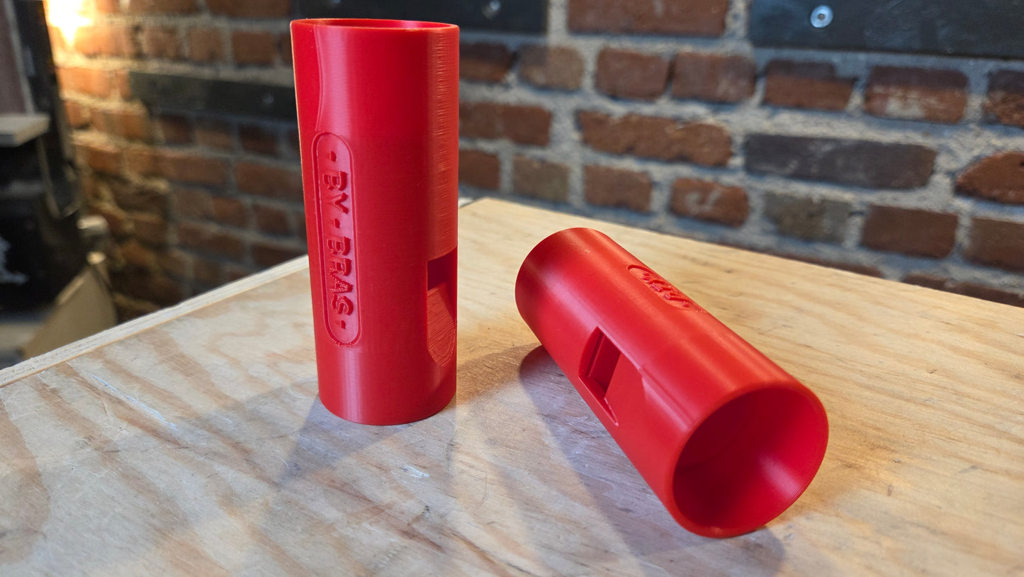 Overtone Flute Head with Connector 25mm — digital file for 3D Printing (STL) — DIY BY BRAS
