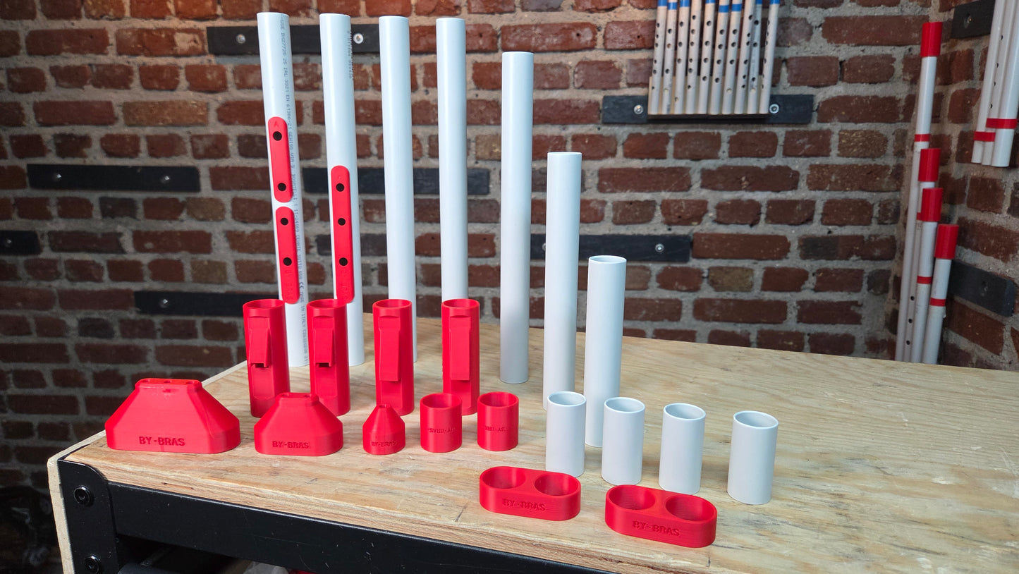 New Modular Triple Flute Kit 20 in 1, 25mm BY BRAS