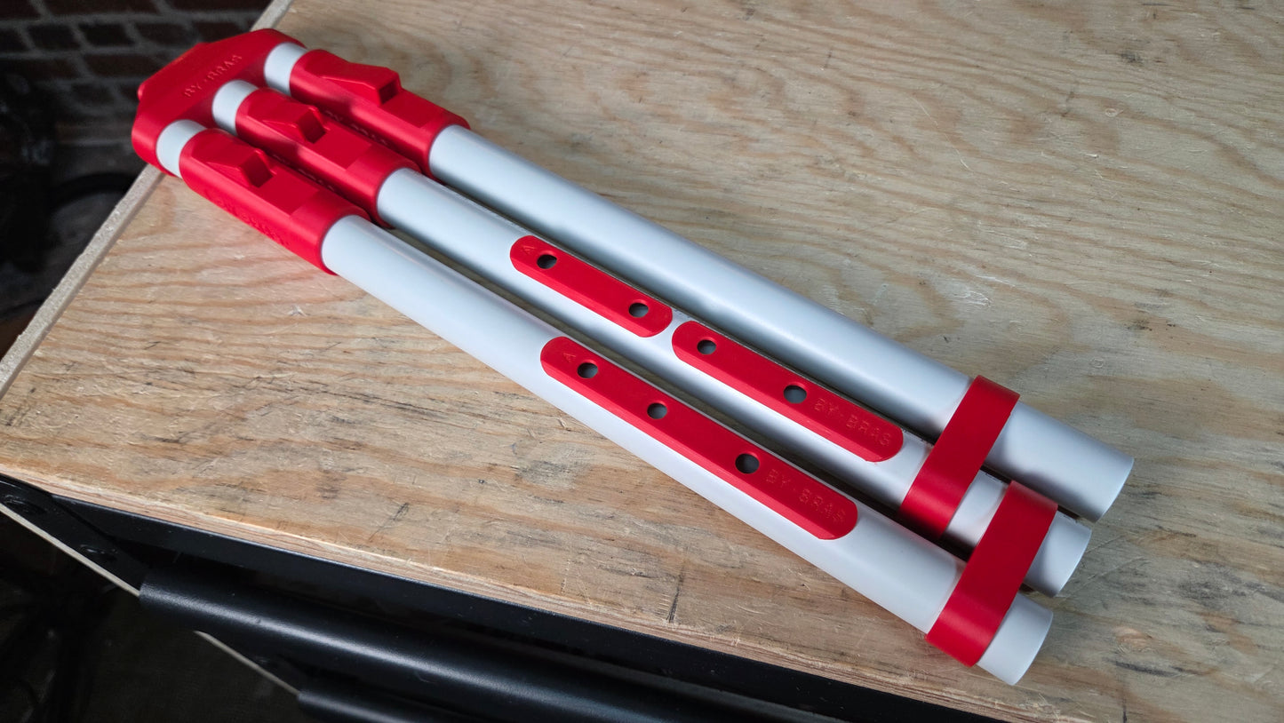 New Triple Native American Style Flute, 25mm BY BRAS