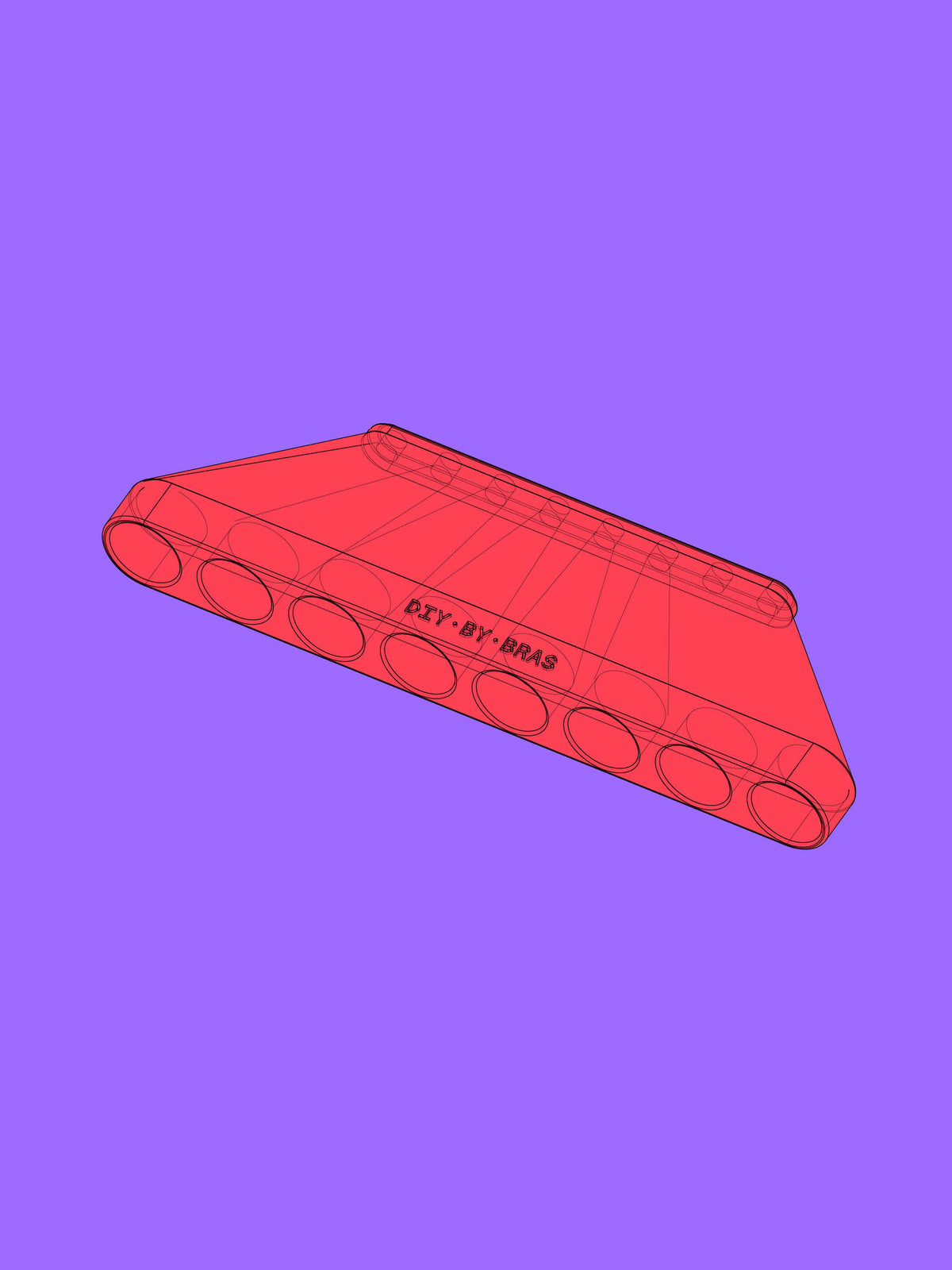 Harmonica Mouthpiece 8 holes 20mm — DIY BY BRAS