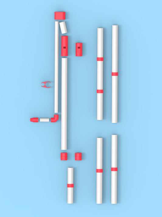 Overtone Flute Kit 5 in 1, 25mm BY BRAS