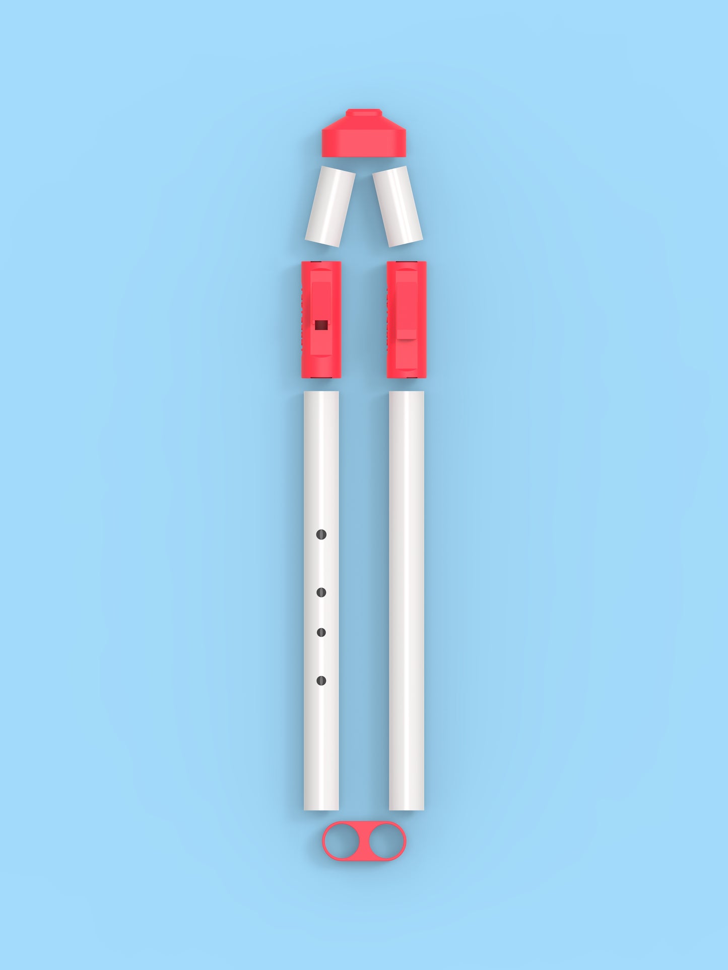 Double Flute Am Pentatonic 5 holes + Drone