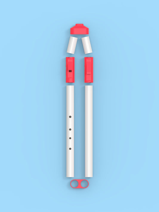 Double Flute Am Pentatonic 5 holes + Drone