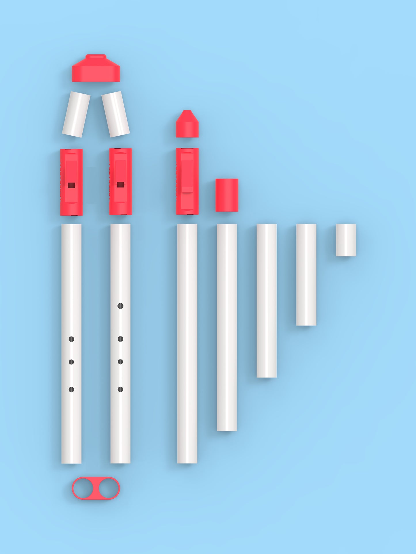 Modular Double Flute Kit Am Pentatonic 7 in 1