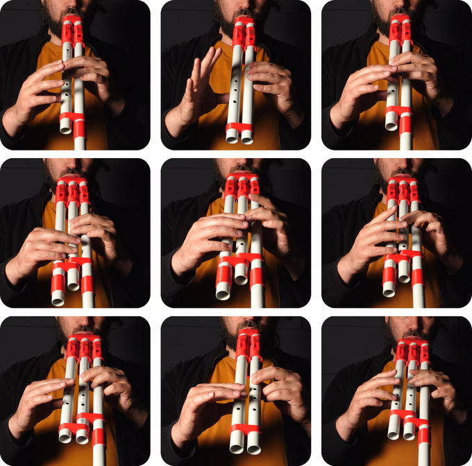 Modular Triple Flute Kit Am Pentatonic 20 in 1