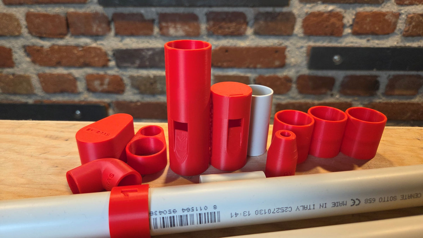 Overtone Flute Kit Bundle 25mm + Blueprints — DIY BY BRAS