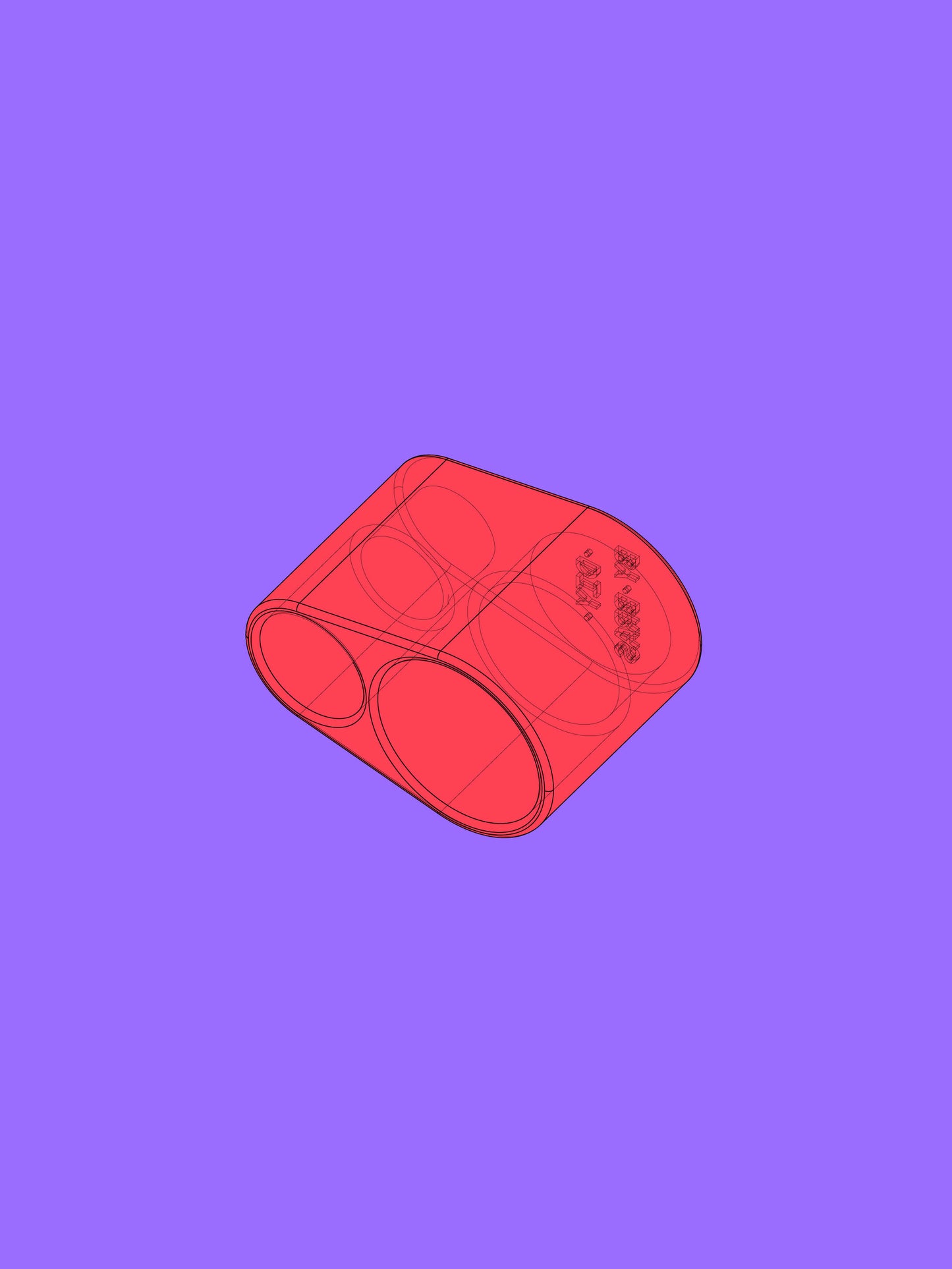 U-Connector 180° 25-16mm — digital file for 3D Printing (STL) — DIY BY BRAS