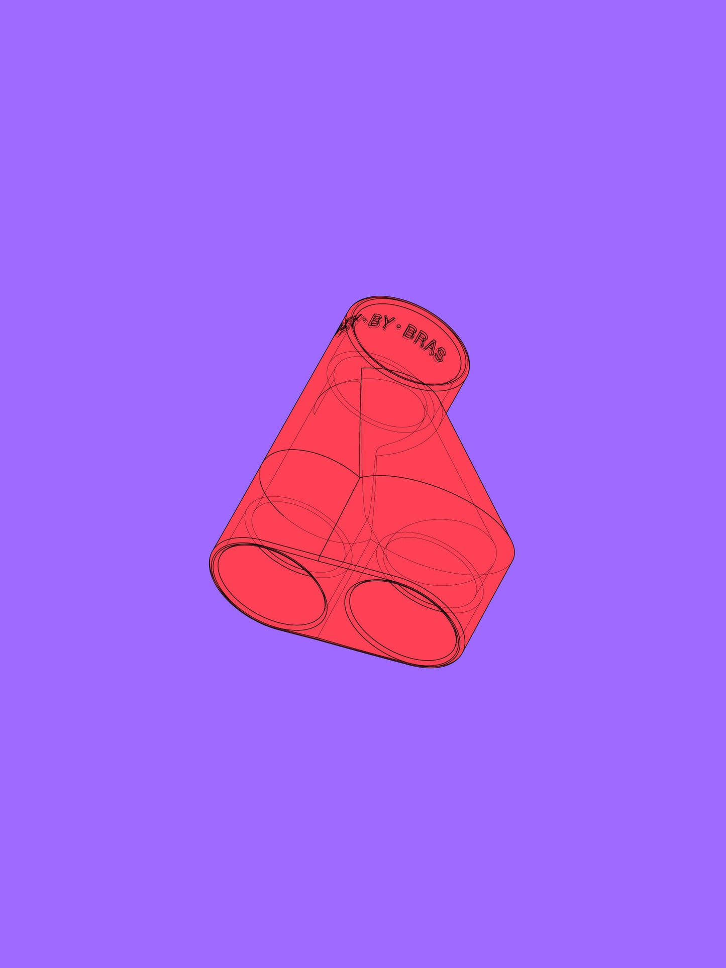 Y-Offset Connector 25mm — digital file for 3D Printing (STL) — DIY BY BRAS