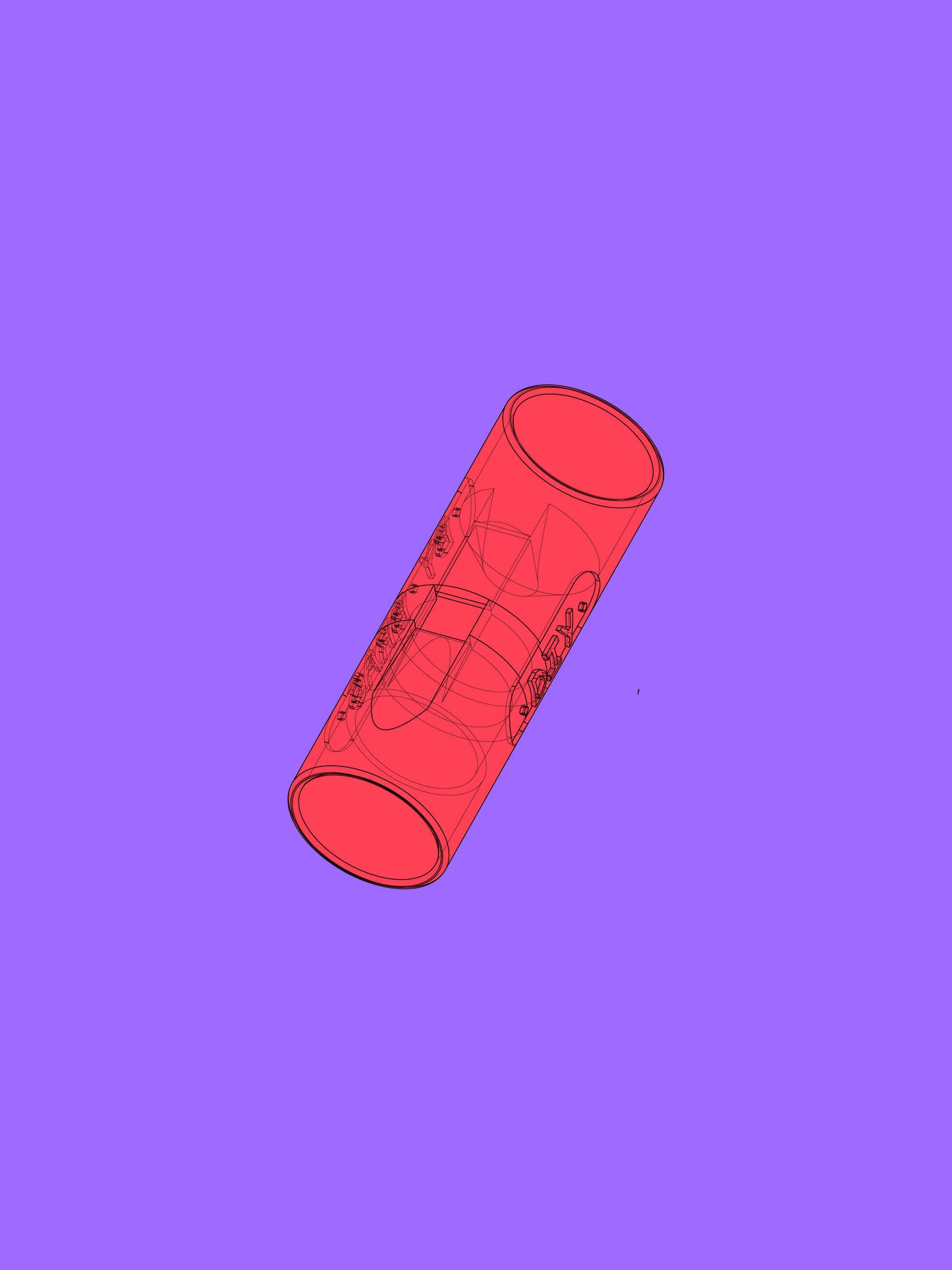 Overtone Flute Head with Connector 25mm — digital file for 3D Printing (STL) — DIY BY BRAS