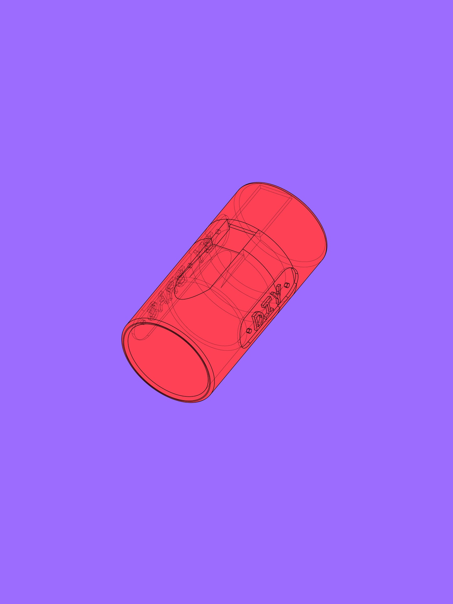 Overtone Flute Head 25mm — digital file for 3D Printing (STL) — DIY BY BRAS