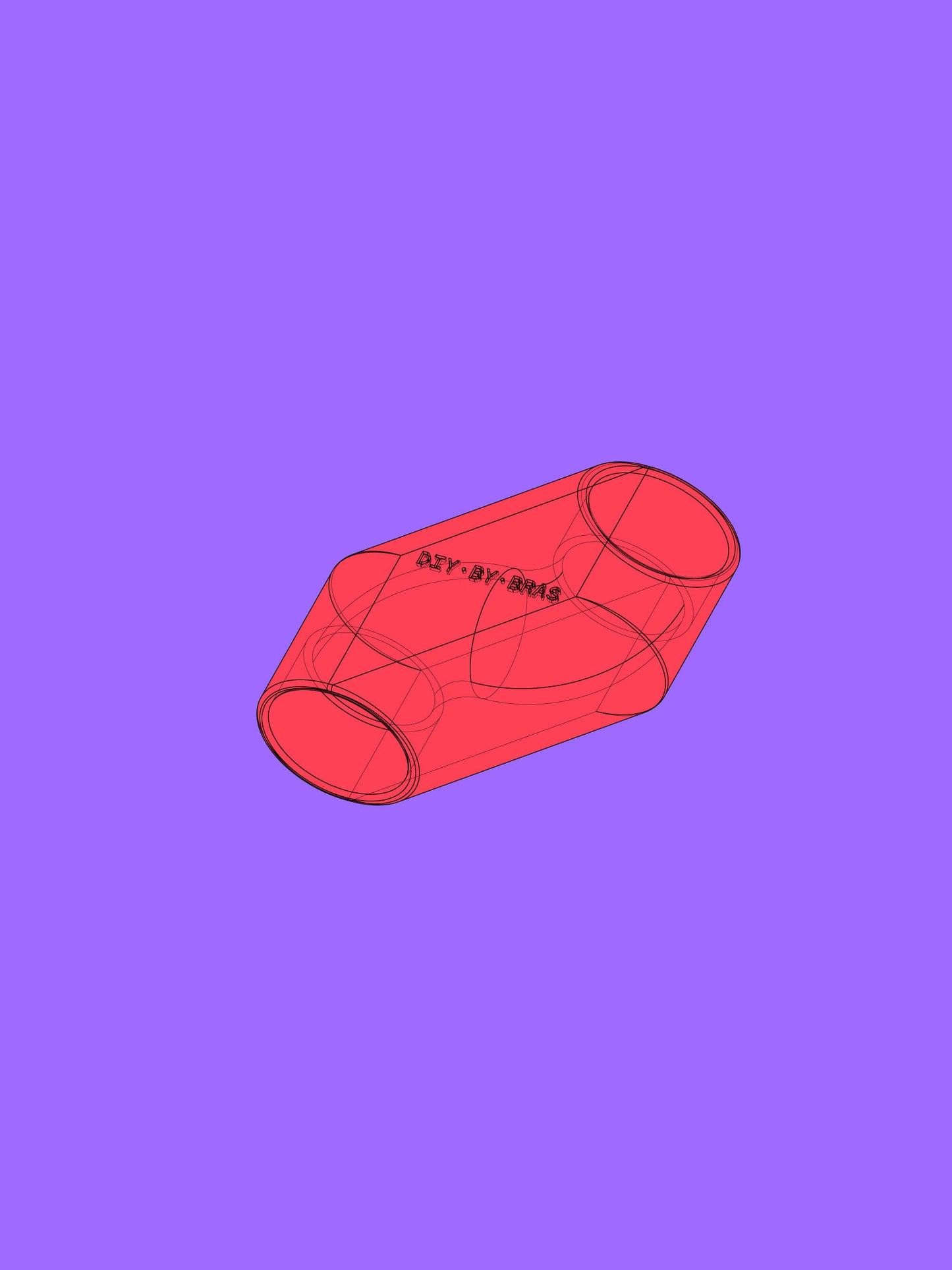S-Connector 25mm — digital file for 3D Printing (STL) — DIY BY BRAS